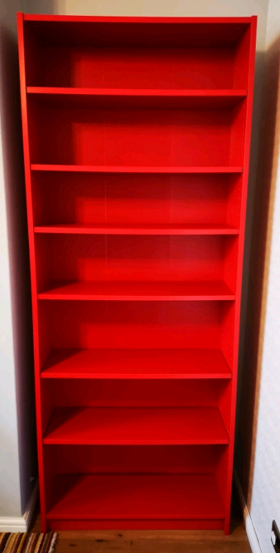 Ikea Billy Bookcase In Red In Mickleover Derbyshire Gumtree