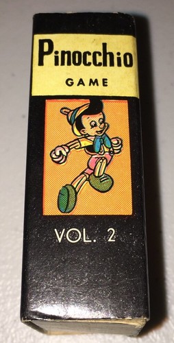 Vintage Pinocchio Miniature Card Game Walt Disney Russell Mfg