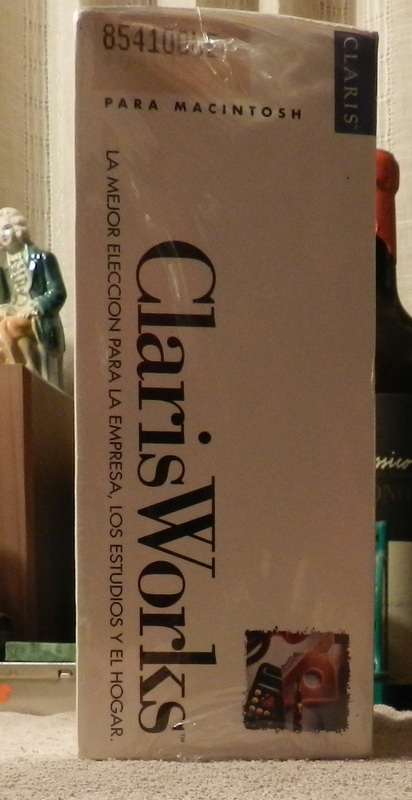 CLARIS WORKS MACINTOSH 1993 SPANISH VERSION SEALED Big Box ClarisWorks MAC