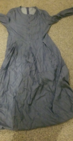 Free Denim abaya/dress with zip 