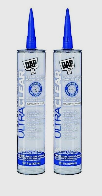 2~ DAP Ultra Clear Clear Synthetic Rubber All Purpose Waterpro...