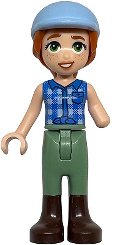 Friends Autumn - Blue Tied Flannel Vest, Sand Green…