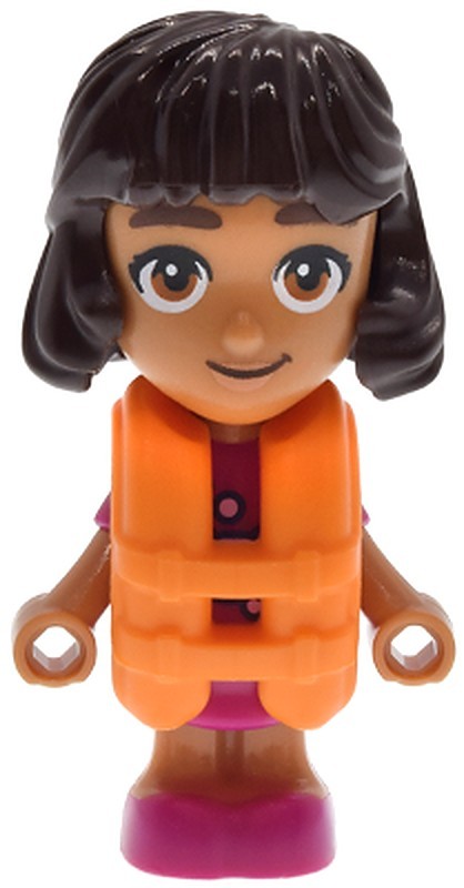Friends Alba - Micro Doll, Magenta Dress, Orange Life…