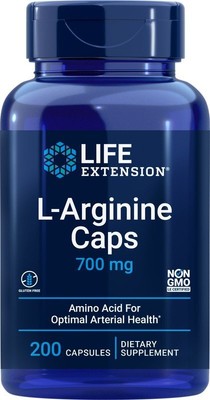 Life Extension Капсулы с L-аргинином 700 мг 200 растительных капсул