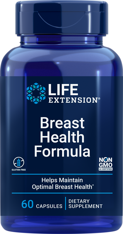 Life Extension Формула здоровья груди 60 капсул Дим / сульфорафан / глюкозинолаты