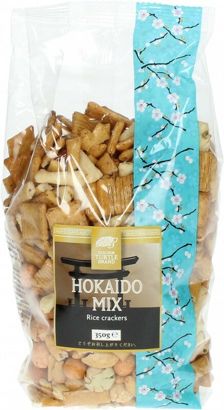 (9,69€/1kg) [ 350g ] GOLDEN TURTLE Reiscracker - Mix Hokaido / Cracker / Snack