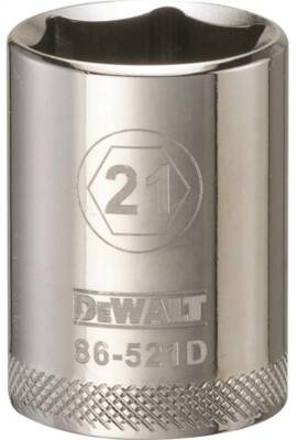 NEW Dewalt DWMT86521OSP 1/2 Drive X 21 MM  6 PT CHROME Socket TOOL