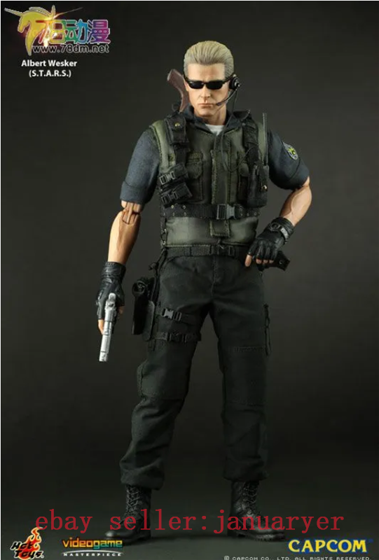 Hot Toys Vgm10 1 6 Resident Evil 5 Albert Wesker S.T.A.R.S.Version Action Figure