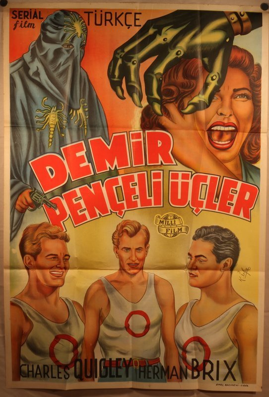 Original lithograph poster Dare Devils of the Red Circle