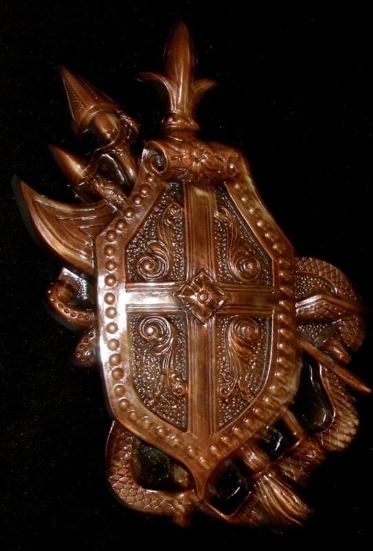 Britannic Shield Cross Reproduction Old World Wall Decor Medieval Art