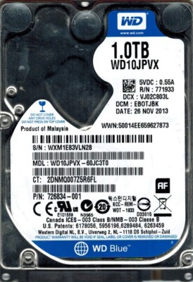 Western Digital WD10JPVX-60JC3T0 1TB DCM: EBOTJBK [並行輸入品] Western Digital WD10JPVX-60JC3T0 1TB DCM: EBOTJBK | eBay