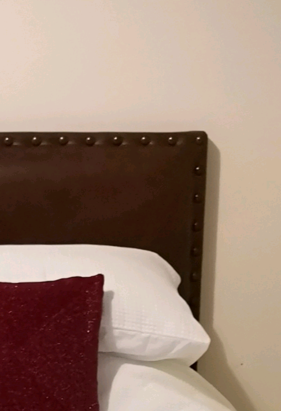 Leather studded headboard single bed | in Winchester, Hampshire | Gumtree