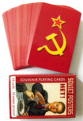 Souvenir 54 Playing Cards Deck USSR Soviet Posters No Alcohol Pack New Sealed 
