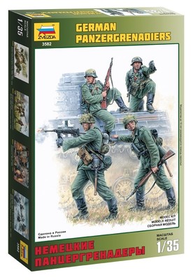 ZVEZDA 3582 GERMAN PANZERGRENADIERS SCALE MODEL KIT 1/35
