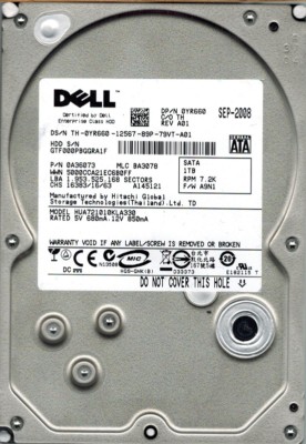 Hitachi HUA721010KLA330 P/N: 0A35832 MLC: BA3163 1TB | eBay