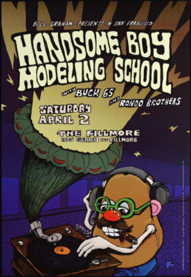Handsome Boy Modeling School Buck 65 2005 Fillmore SF F681 Poster Nigel Sussman