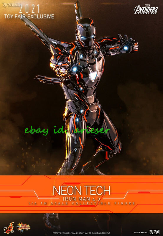 Hot Toys 1/6 Mms597d39 Neon Tech Iron Man4.0 Avengers