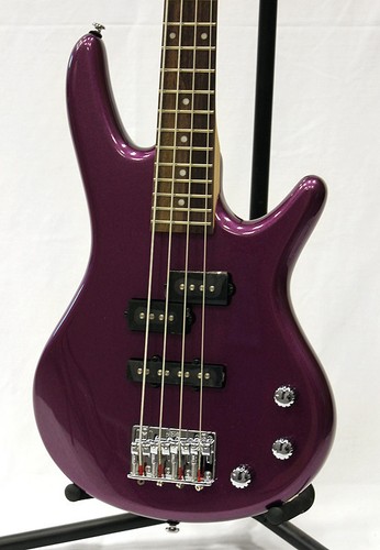 ibanez gio gsrm20 metallic purple 4-string short scale bass