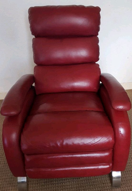 red leather recliner chair in Borrowstounness, Falkirk Gumtree