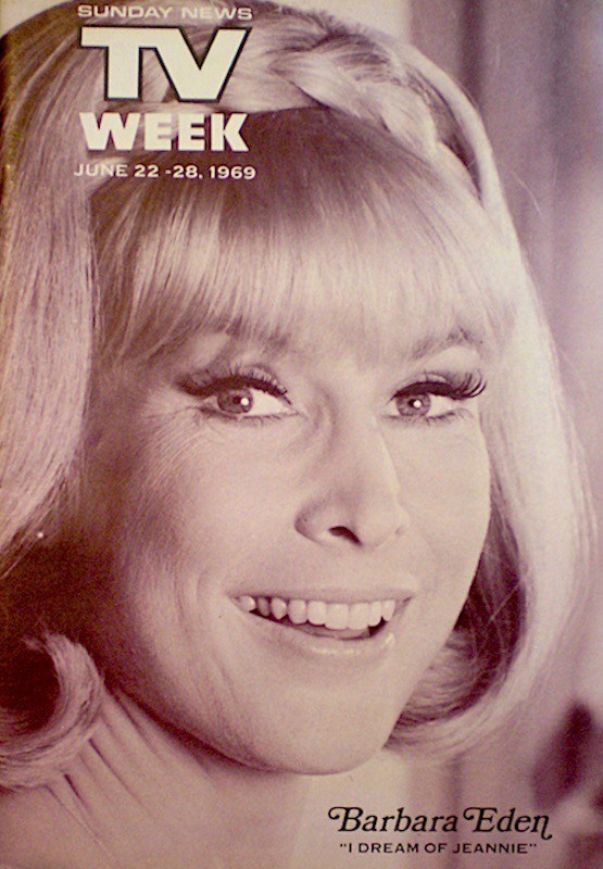 TV Guide 1969 I Dream Of Jeannie Barbara Eden Larry Hagman Regional NM/MT COA