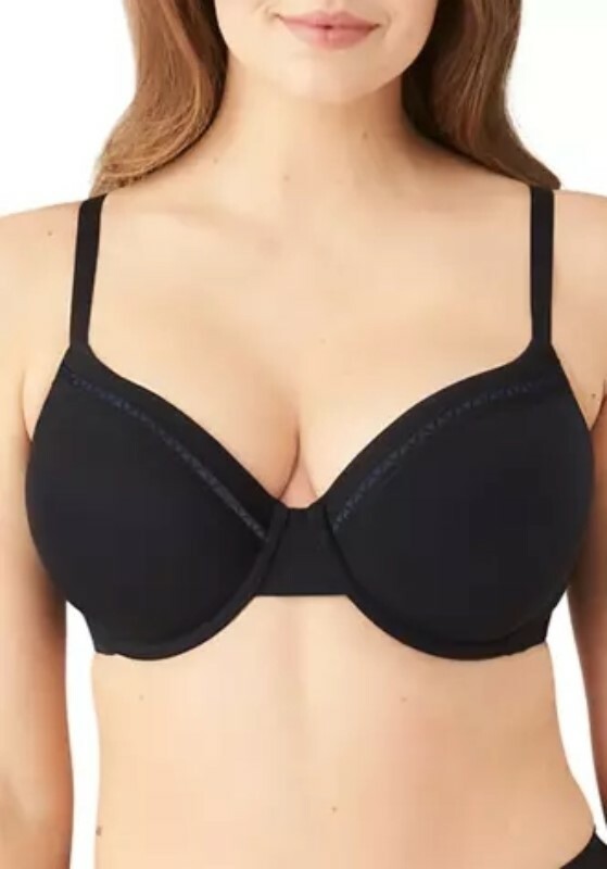 Wacoal 270463 Women's Black Perfect Primer Underwire T-Shirt Bra Size 32DD