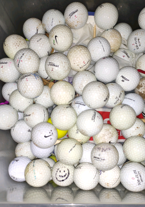 For Sale Mixture of good quality used golf balls in West End