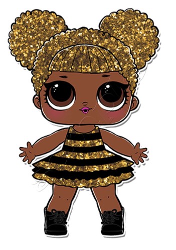 Iron on Transfer LOL DOLL QUEEN BEE 10x14 cm | eBay