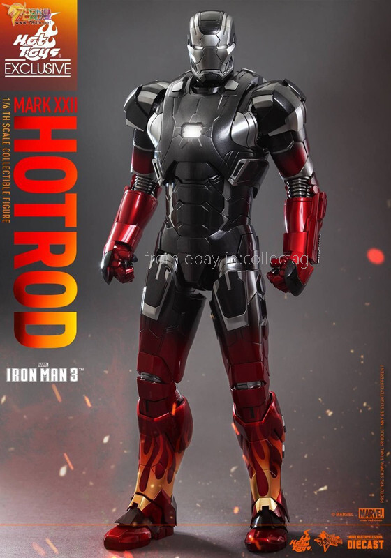 アイアンマン3 マーク22 ホットトイズMM#272D08 1/6スケール Hot Toys Mms272d08 1/6 Iron Man 3 Hot Rod (Mark Xxii) Action
