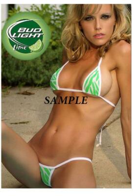 BUD LIGHT LIME GIRL REFRIGERATOR MAGNET CHRISTMAS BEER MAN CAVE GAG GIFT SEXY