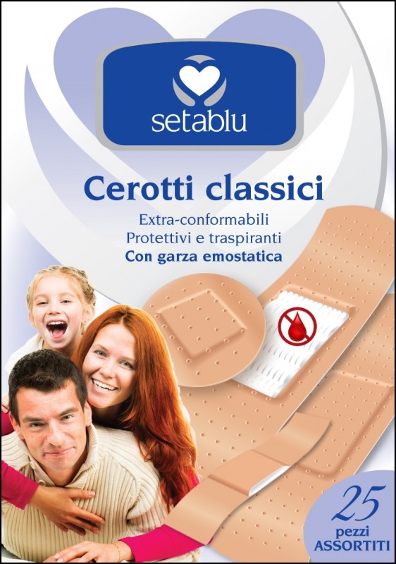 Confezione da 25 Cerotti Classici Assoriti Medicazioni Ferite Bambini Adulti dfh