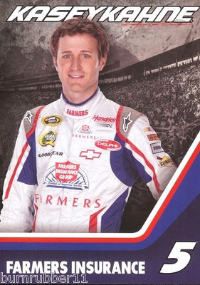 2012 KASEY KAHNE ''FARMER INSURANCE'' #5 NASCAR SPRINT CUP SERIES  POSTCARD