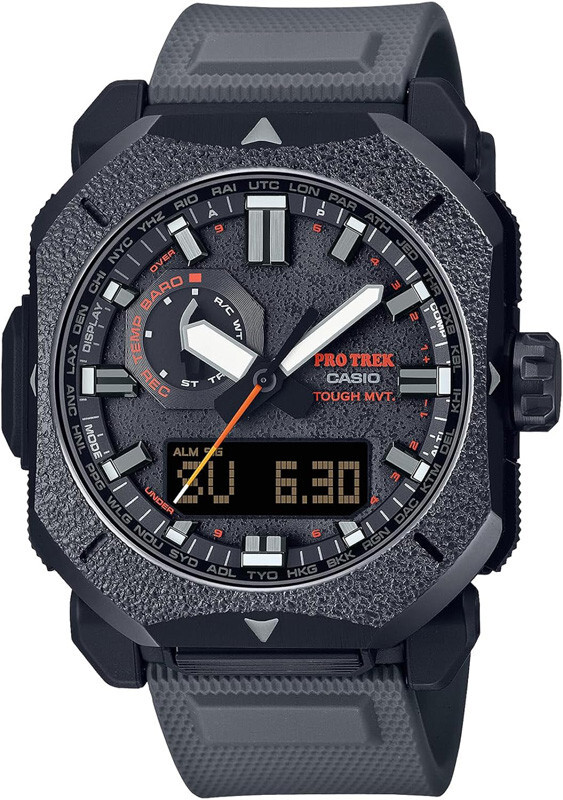 Pre-owned Casio Pro Trek Prw-6900bf-1jf Climber Line Solar Radio Compass Outdoor Men Watch