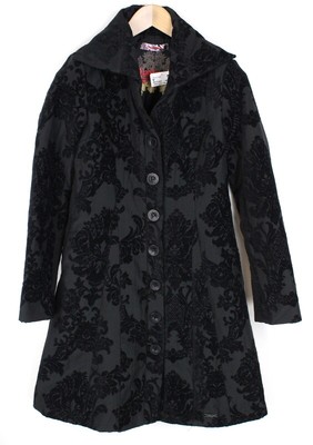 Desigual ABRIG DABLE EU38 Abrigo Mujer un Solo Pecho con Cuello Largo Medio
