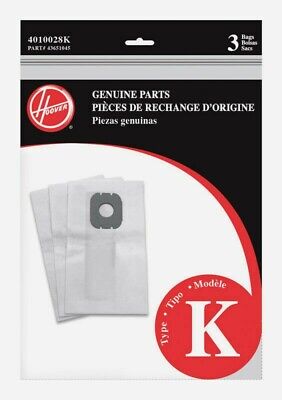 Hoover Vacuum Bag TYPE K For All Hoover Canister Cleaners Filt...