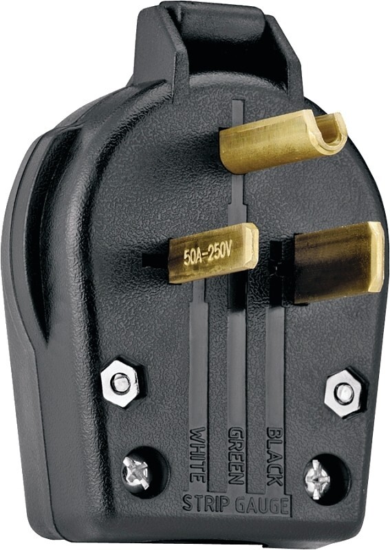 COOPER S42-SP UNIVERSAL ANGLE POWER PLUG, 2P, 3W, 30A-250V, 50A-250V EATON