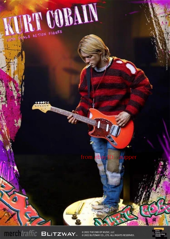 NIRVANA カートコバーン フィギュア　blitzway Blitzway Kurt Cobain Nirvana Band Lead Singer 1/6 Action