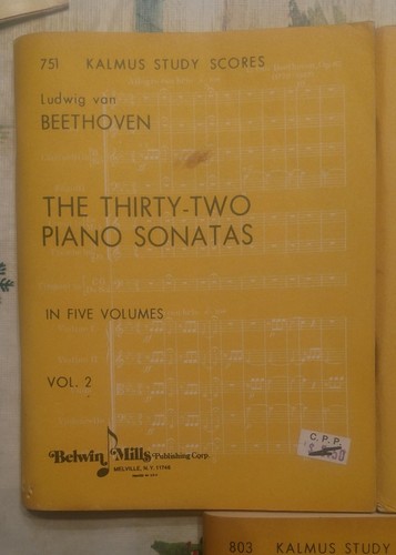 lot of 5 kalmus study scores belwin mills no. 803 973 751 759 769