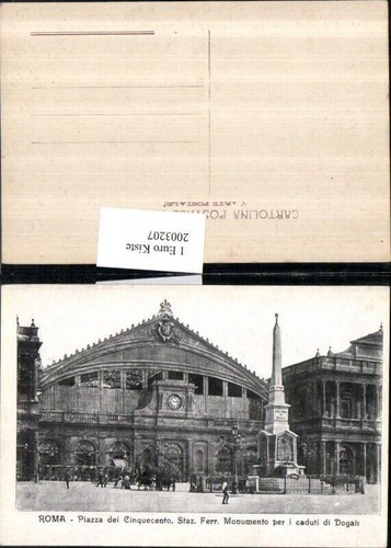 2003207,Roma Rom Piazza die Cinquecento Staz. Ferr. Monumento per i caduti di Do img