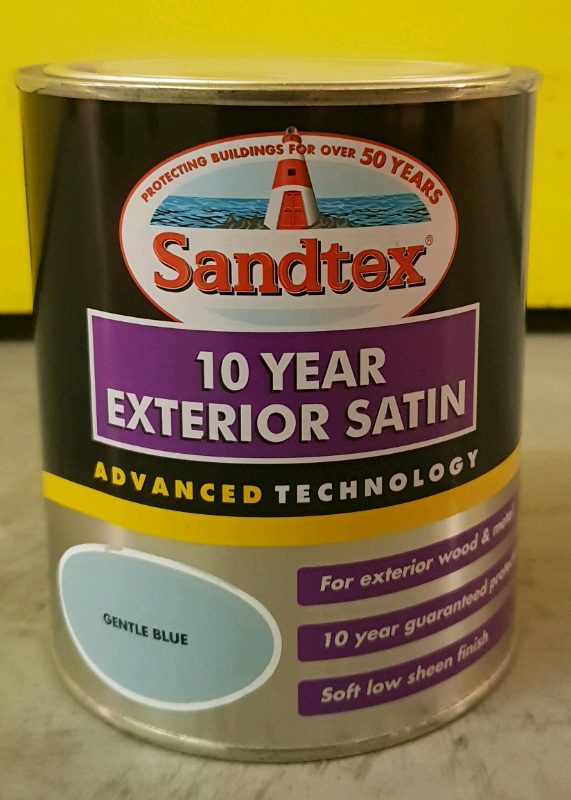 Sandtex exterior satin paint Gentle Blue in Southgate