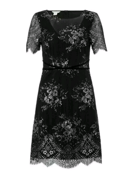 maisie metallic lace shift dress