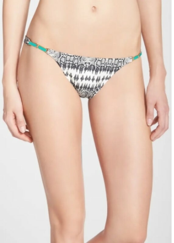 ViX 262225 Women's Sphinx Bead Detail Bikini Bottoms Swimwear Size Medium