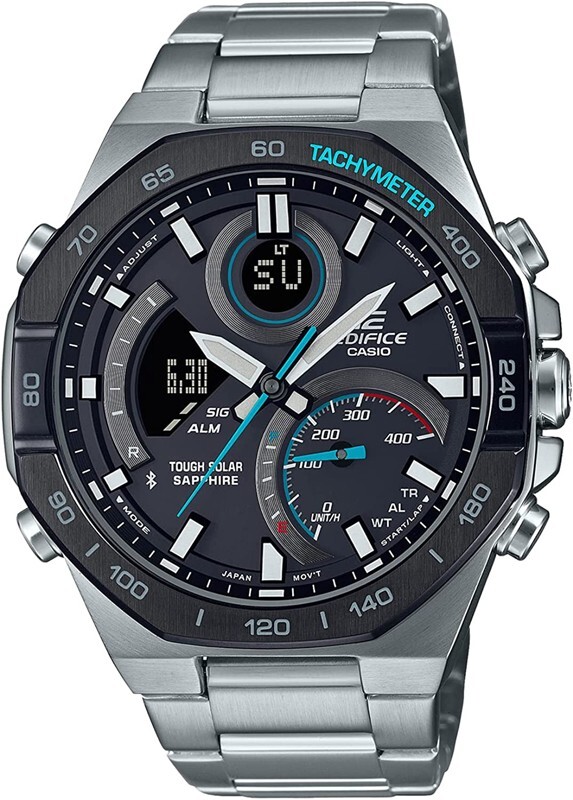 Pre-owned Casio Edifice Ecb-950ydb-1ajf Solar Bluetooth Mobile Analog Digital Men`s Watch