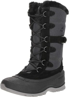 

Женские зимние ботинки Kamik SNOVALLEY2, черные, 6 B(M) США, Черный