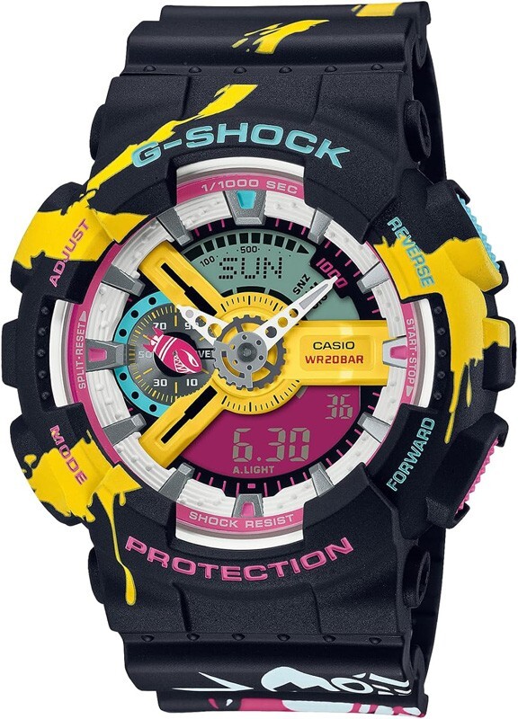 Pre-owned Casio G-shock Ga-110ll-1ajr League Of Legends Limited Box Chrnono Men Watch