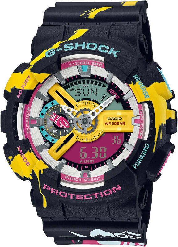Pre-owned Casio G-shock Ga-110ll-1ajr League Of Legends Limited Edition Quartz Men Watch