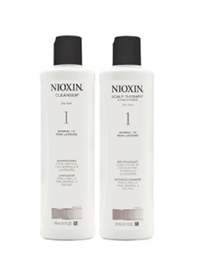 Nioxin System 1 Cleanser Shampoo and Scalp Therapy Conditioner Duo Set 10.1 oz