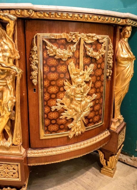 Louis XVI Style Commode After Jean-Henri Riesener