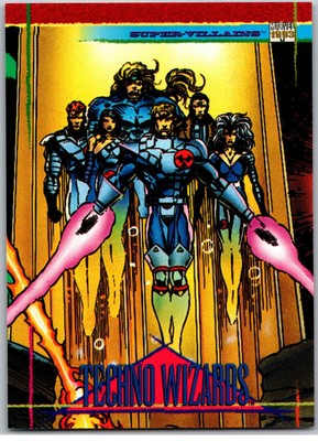#128 Techno Wizards 1993 Skybox Marvel Universe Base