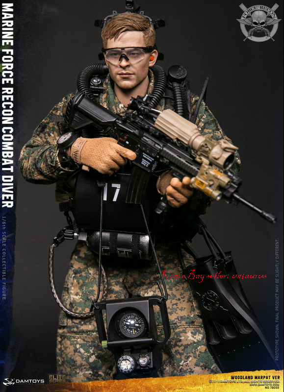 Perfect Damtoys 78055 1/6 Marine Force Recon Combat Diver Woodland