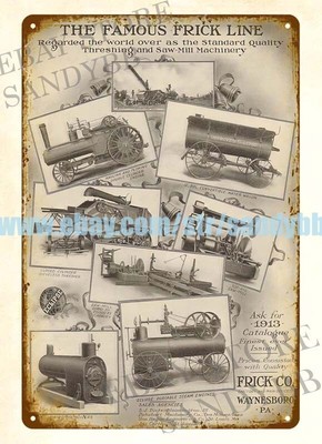 1912 FRICK TRACTION STEAM ENGINE THRESHER SAW MILL Waynesboro Pennsylvania metal